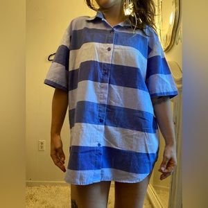 Vintage Striped Button Down Shirt